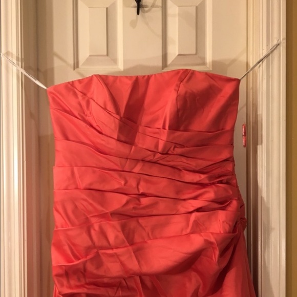 David’s Bridal NWT strapless maxi dress Size 2 - Picture 3 of 4